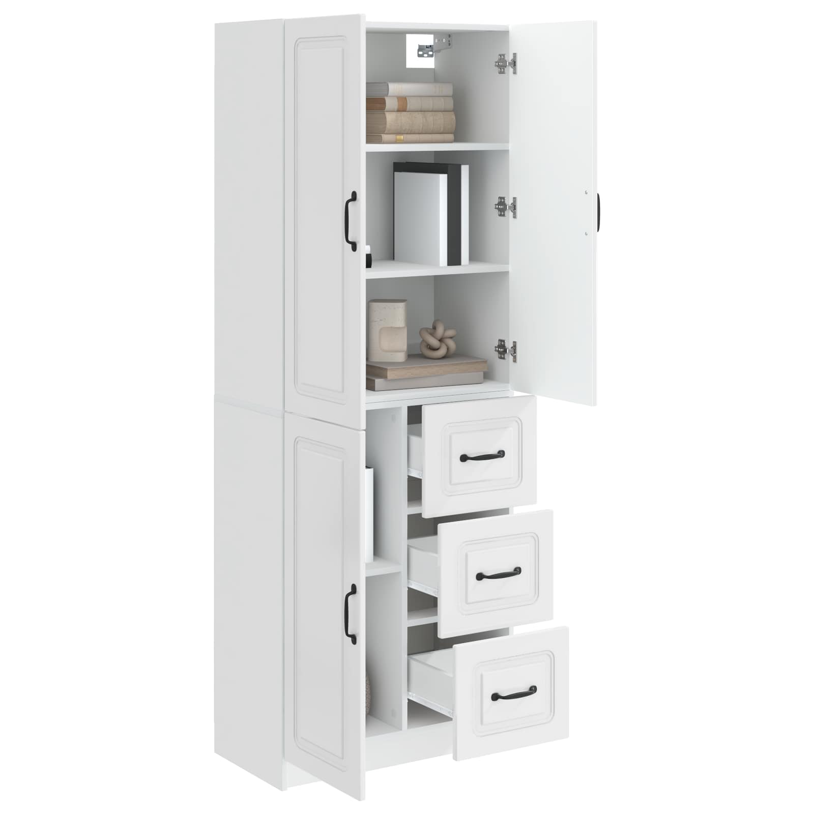 Ensemble de Meubles 2 pc Blanc brillant Bois d'ingénierie - XIOS