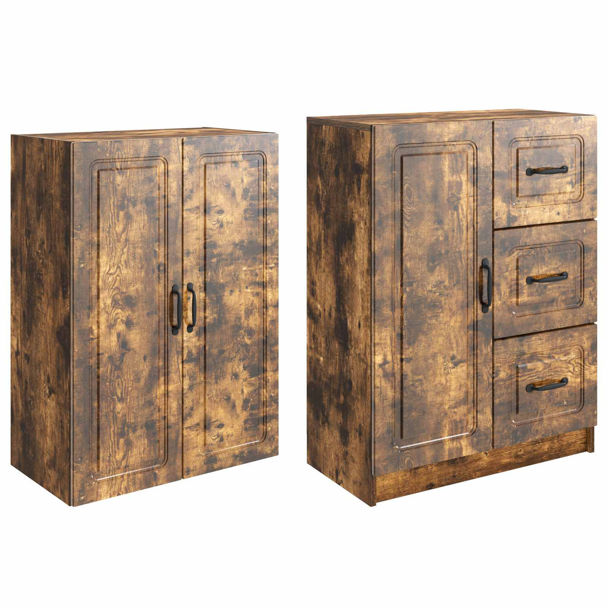 Ensemble de Meubles 2 pc Chêne fumé 66 x 34,5 x 87 cm