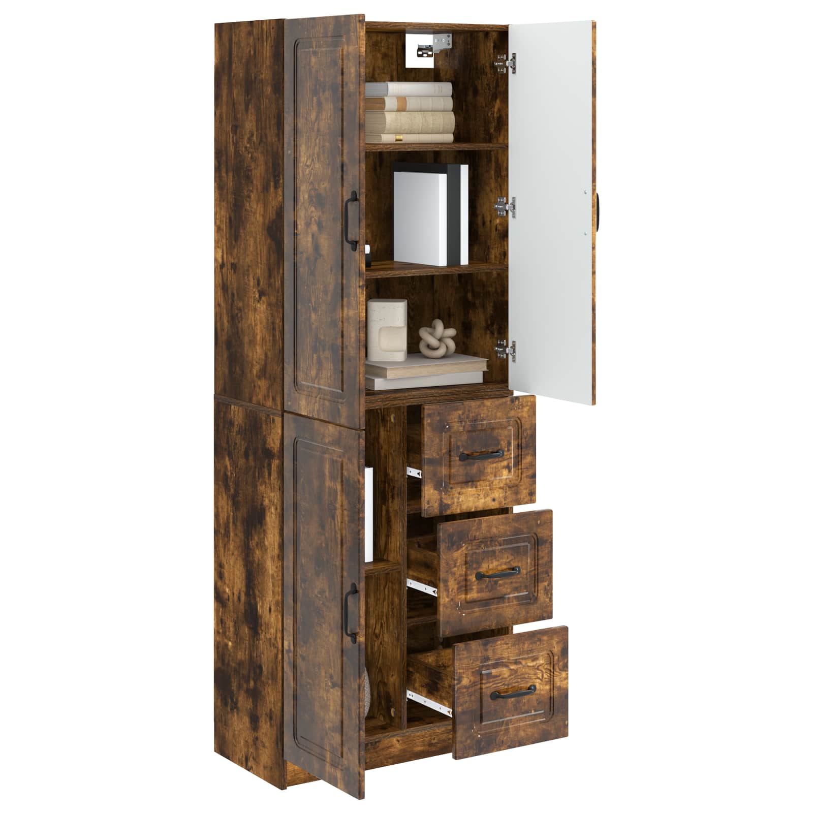 Ensemble de Meubles 2 pc Chêne fumé Bois d'ingénierie - XIOS