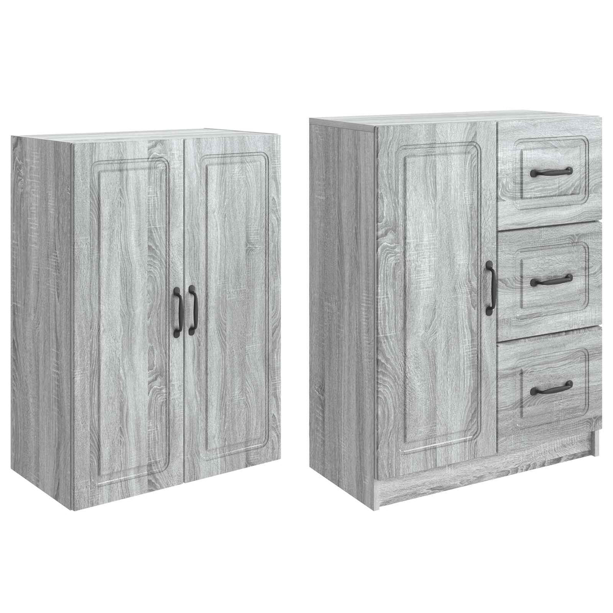 Ensemble de Meubles 2 pc Sonoma gris Bois d'ingénierie - XIOS