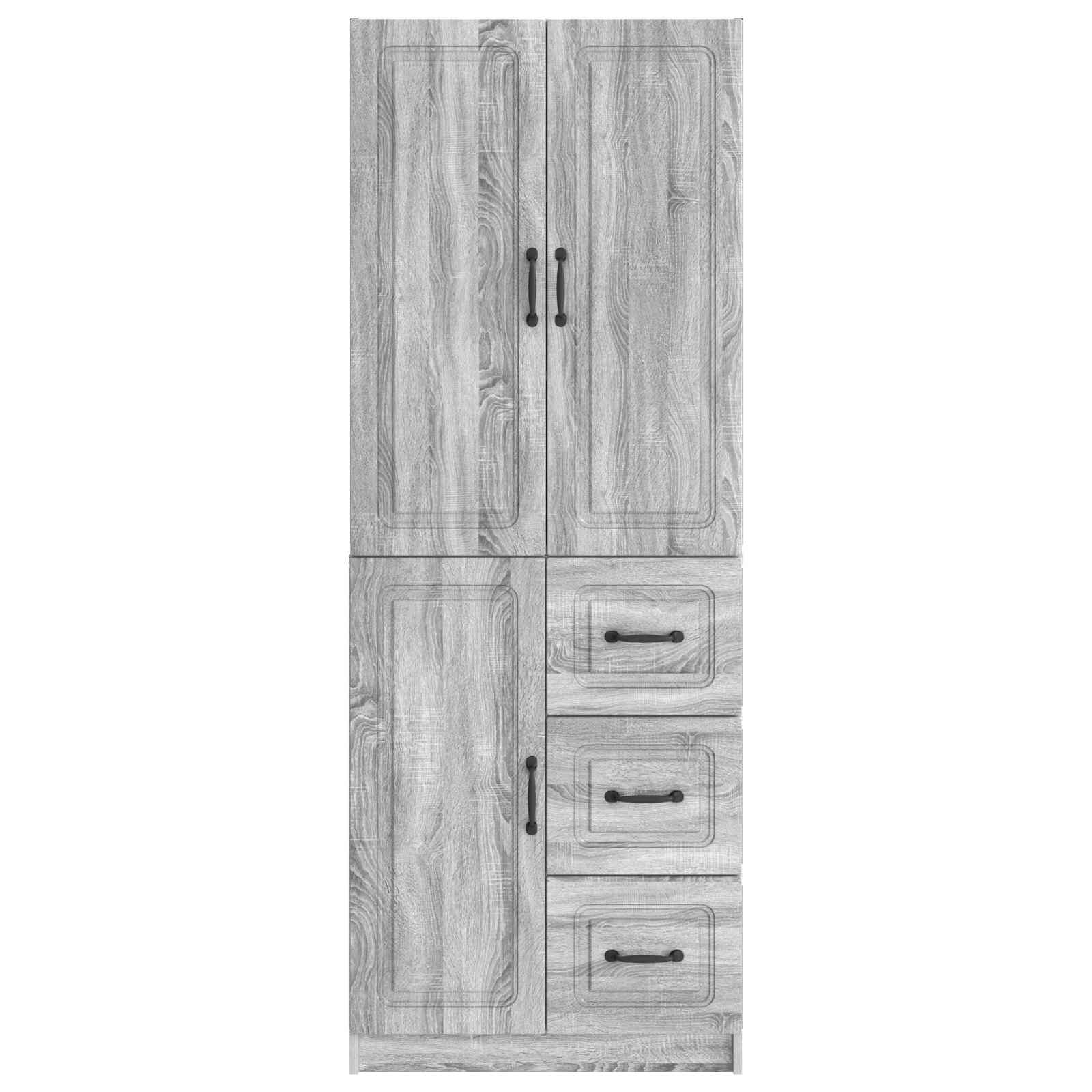 Ensemble de Meubles 2 pc Sonoma gris Bois d'ingénierie - XIOS