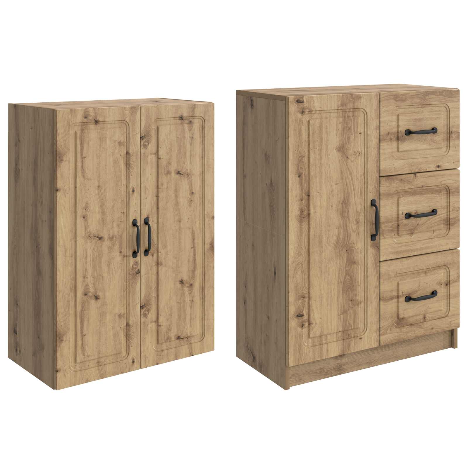 Ensemble de Meubles 2 pc Chêne artisanal Bois d'ingénierie - XIOS