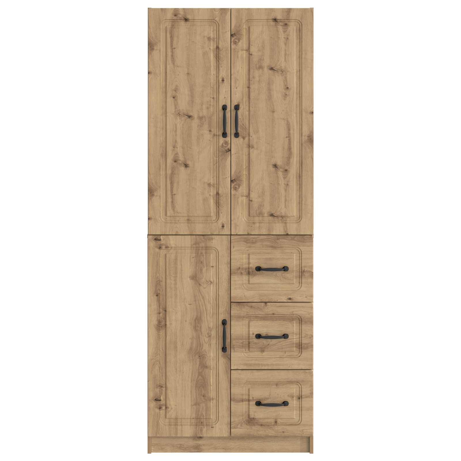 Ensemble de Meubles 2 pc Chêne artisanal Bois d'ingénierie - XIOS