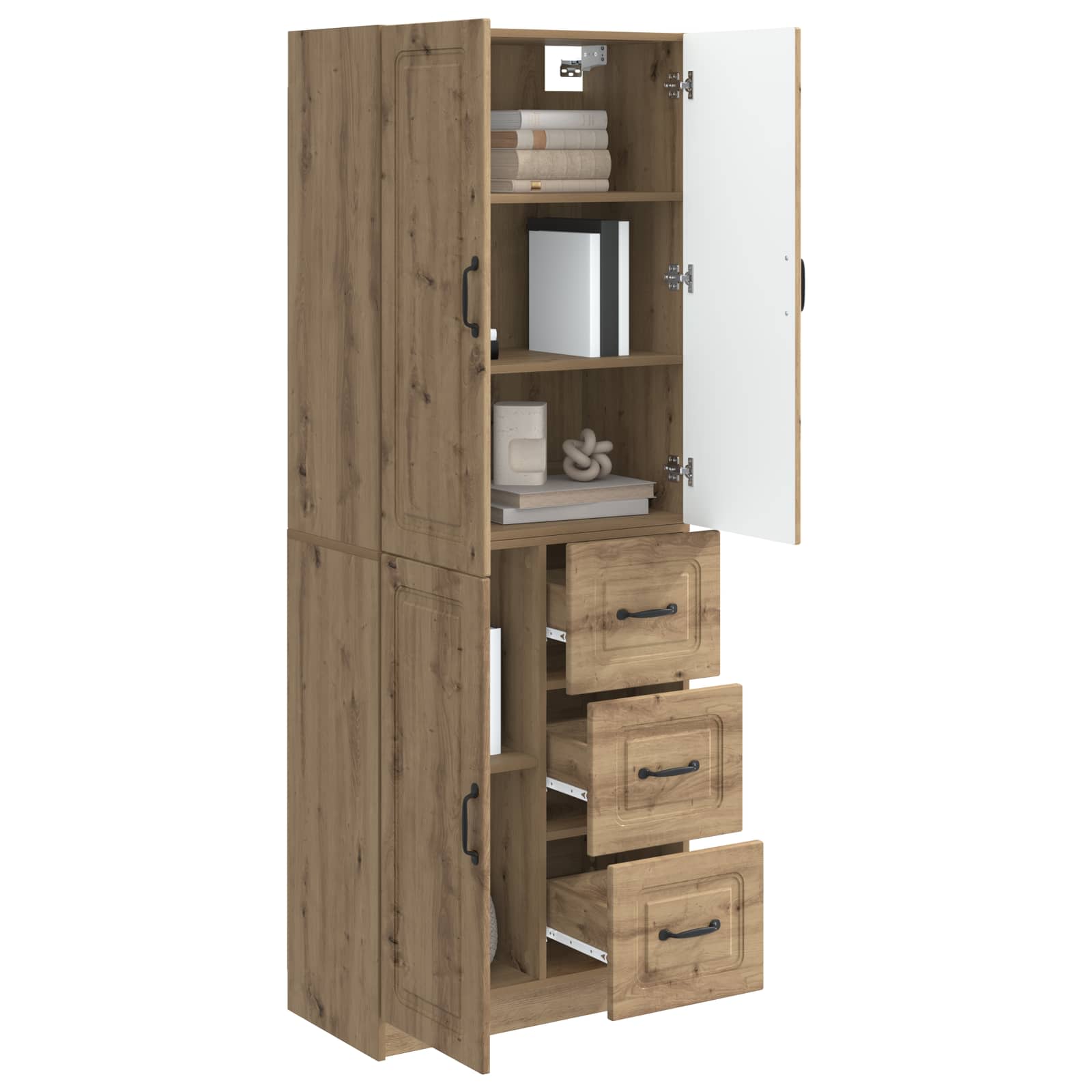 Ensemble de Meubles 2 pc Chêne artisanal Bois d'ingénierie - XIOS