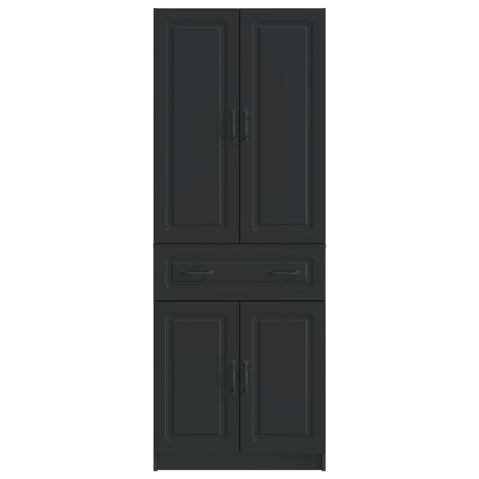 Ensemble de Meubles 2 pc Noir Bois d'ingénierie - XIOS