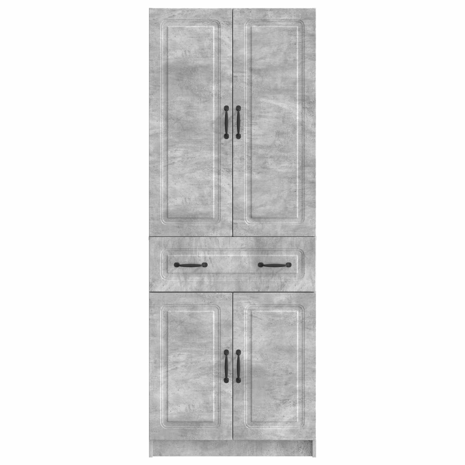 Ensemble de Meubles 2 pc Gris béton Bois d'ingénierie - XIOS