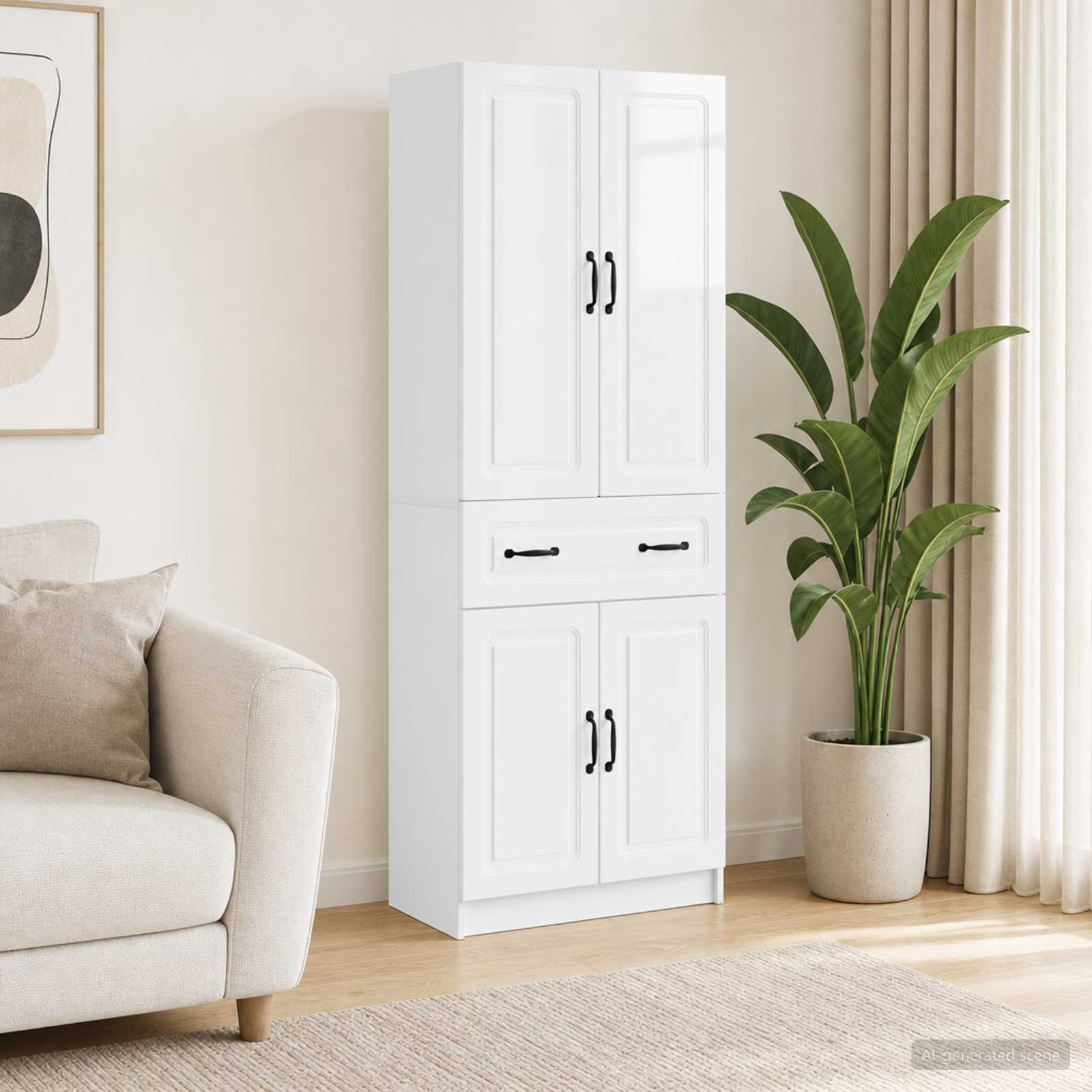Ensemble de Meubles 2 pc Blanc brillant Bois d'ingénierie - XIOS
