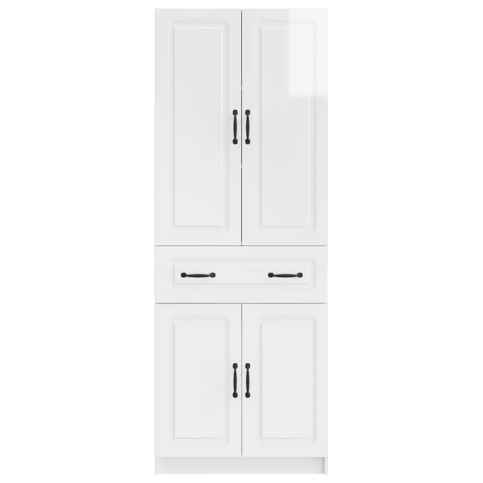 Ensemble de Meubles 2 pc Blanc brillant Bois d'ingénierie - XIOS