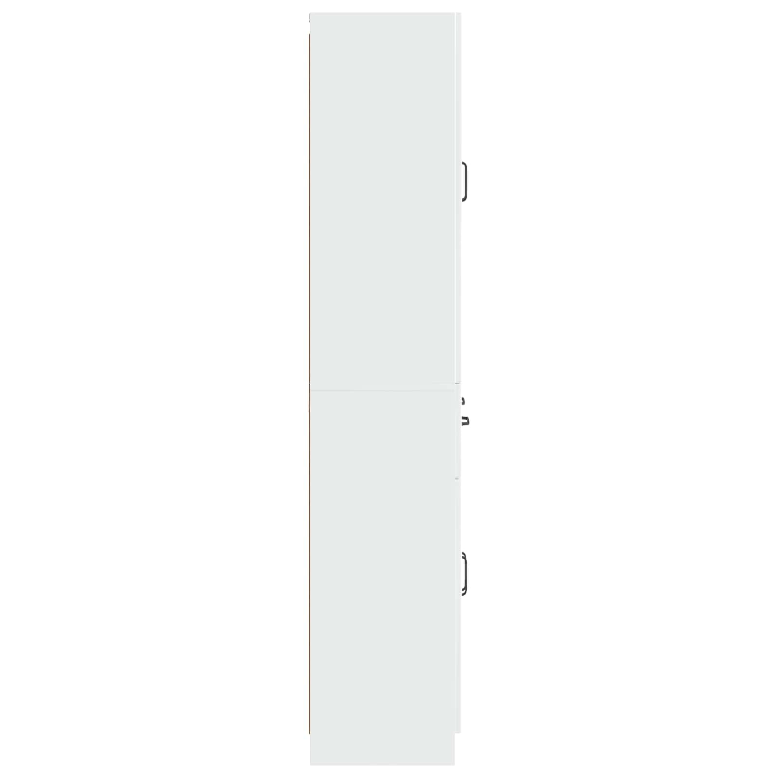 Ensemble de Meubles 2 pcs Blanc brillant Bois d'ingénierie - XIOS
