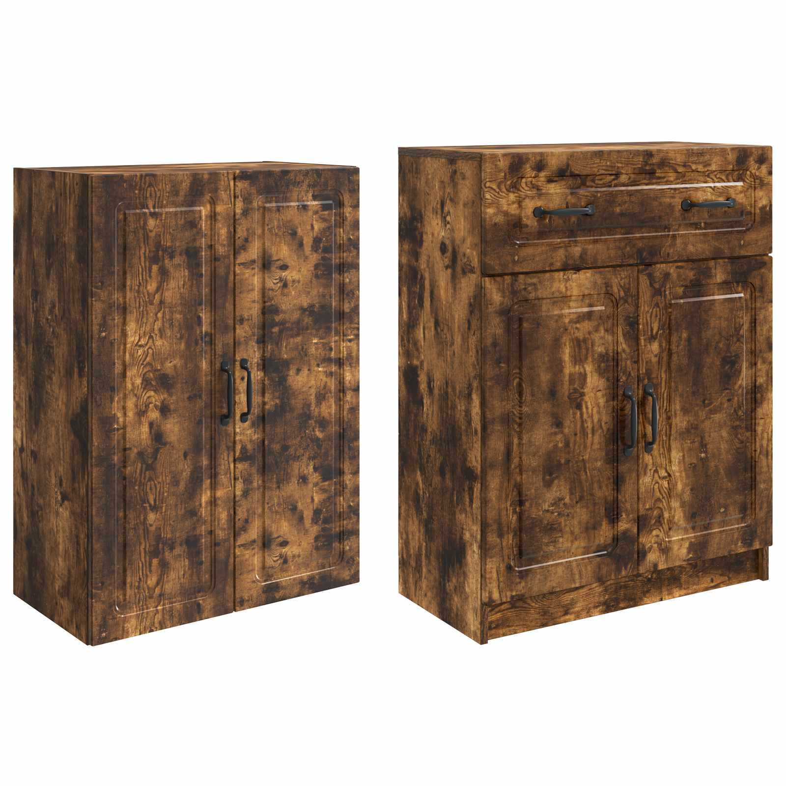 Ensemble de Meubles 2 pc Chêne fumé Bois d'ingénierie - XIOS