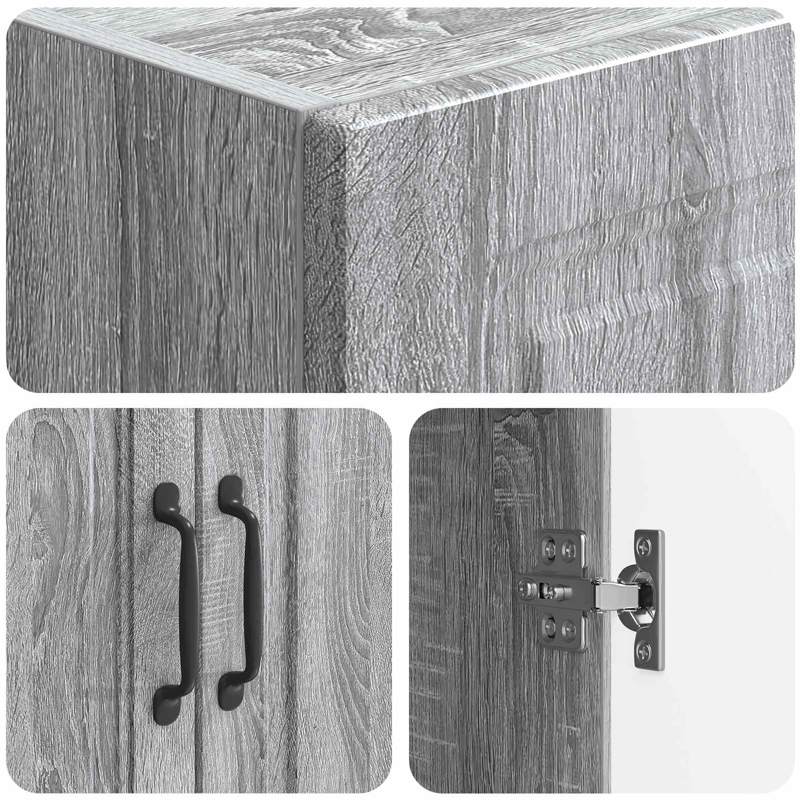 Ensemble de Meubles 2 pc Sonoma gris Bois d'ingénierie - XIOS