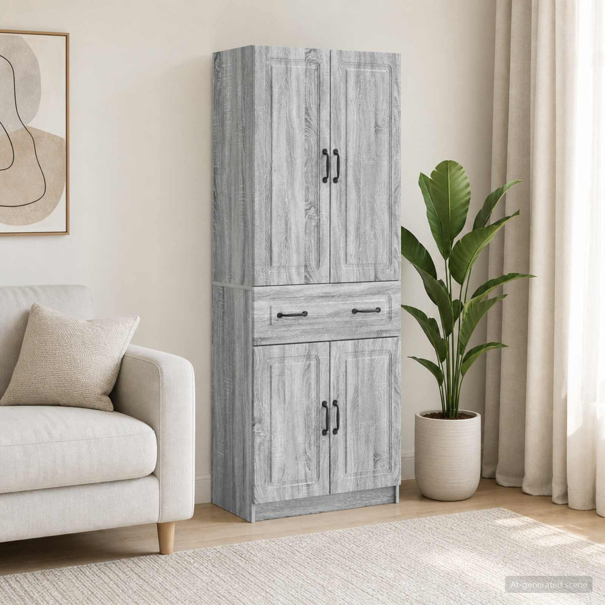 Ensemble de Meubles 2 pc Sonoma gris Bois d'ingénierie - XIOS