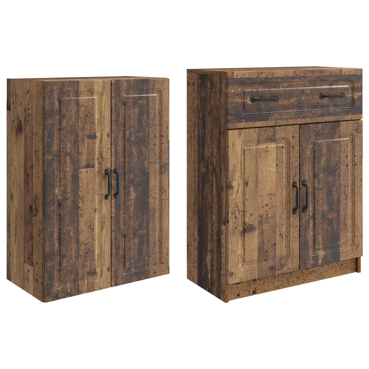 Ensemble de Meubles 2 pc Bois ancien Bois d'ingénierie - XIOS