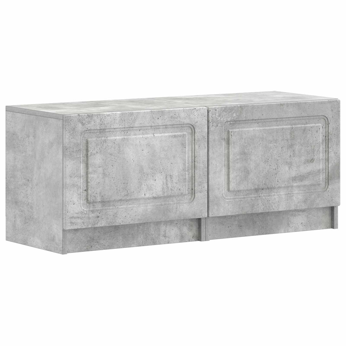 Meuble TV LED UTRECHT 3 pc Gris béton Bois d'ingénierie