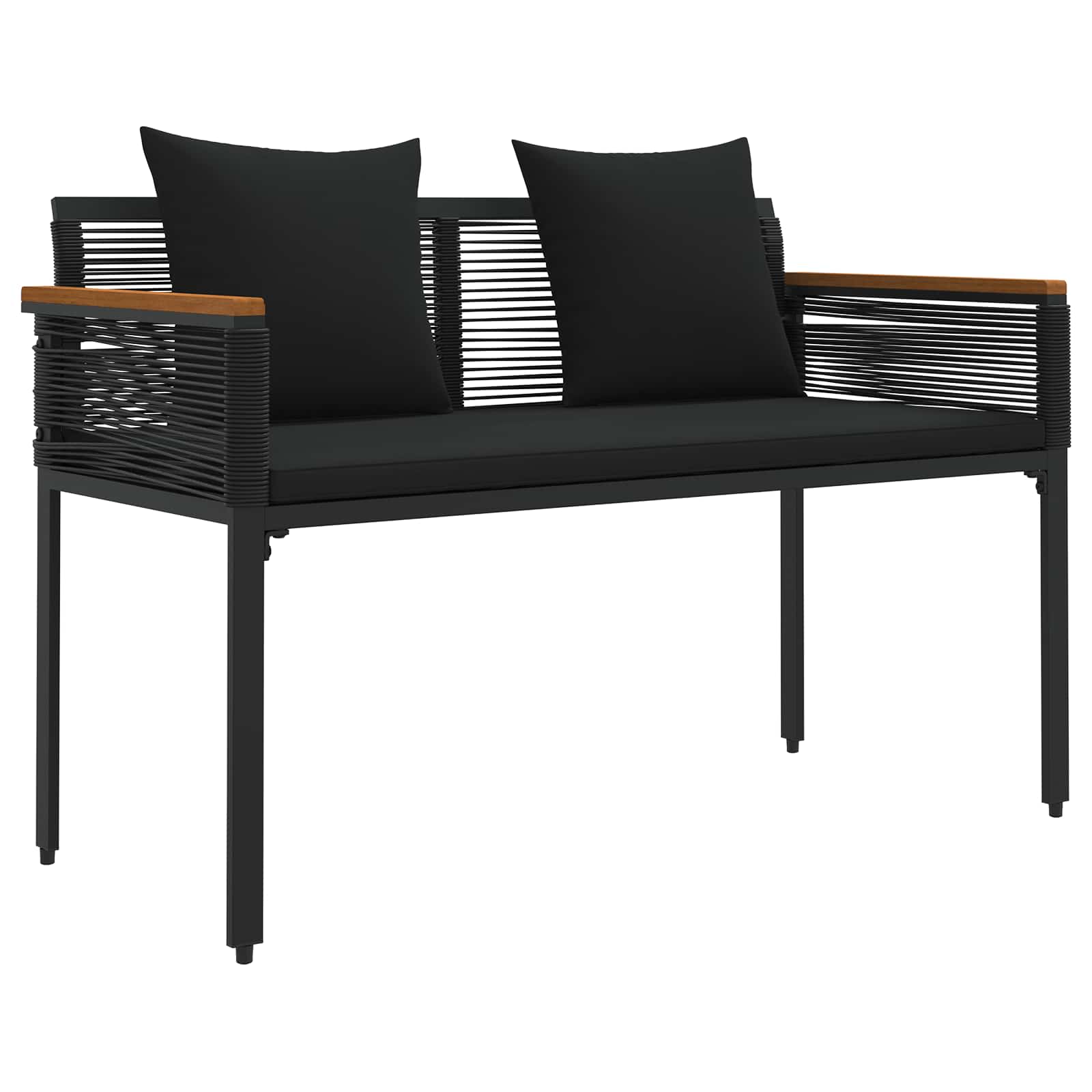 Ensemble de meubles d'extérieur 4 pcs Noir polyrotin - XIOS