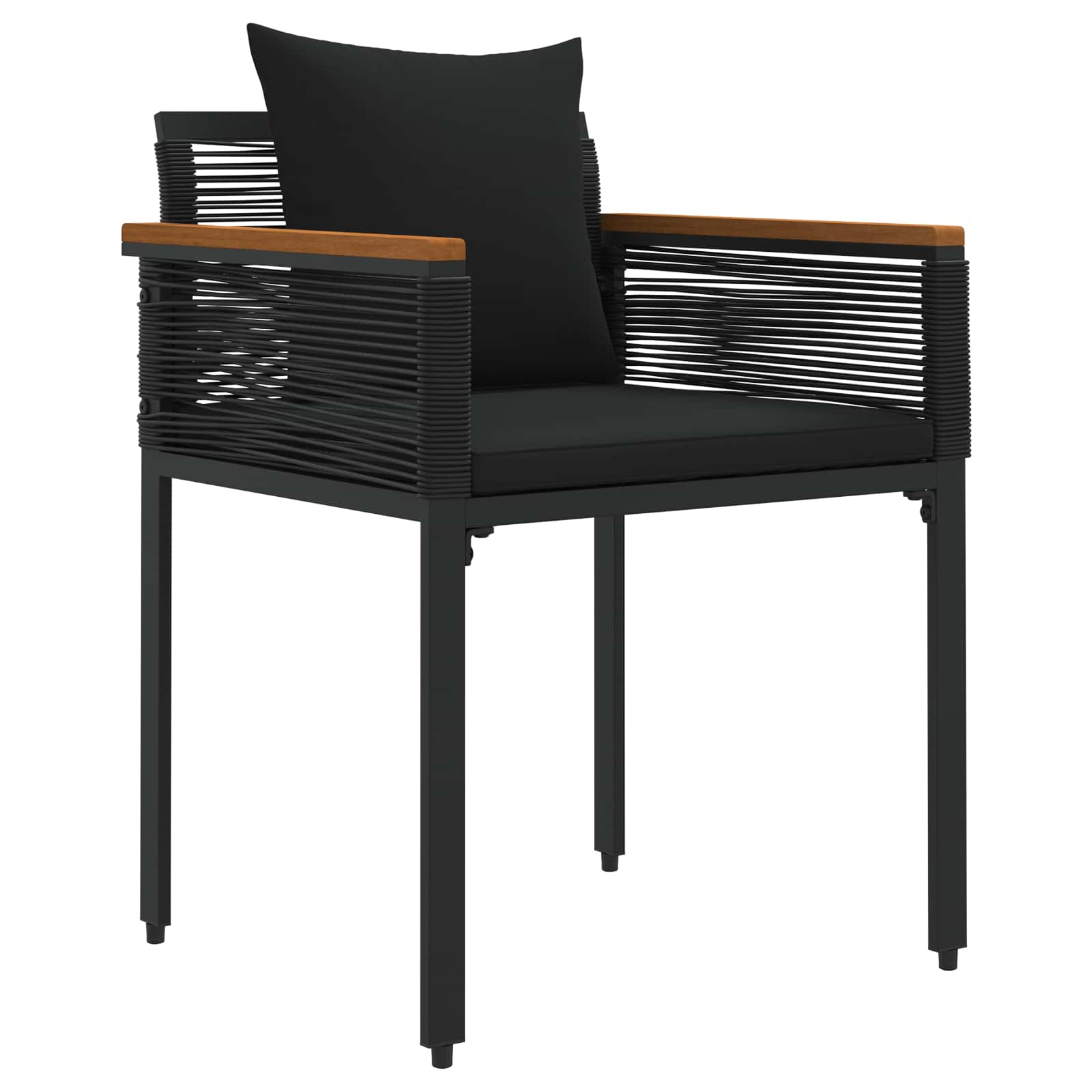 Ensemble de meubles d'extérieur 4 pcs Noir polyrotin - XIOS