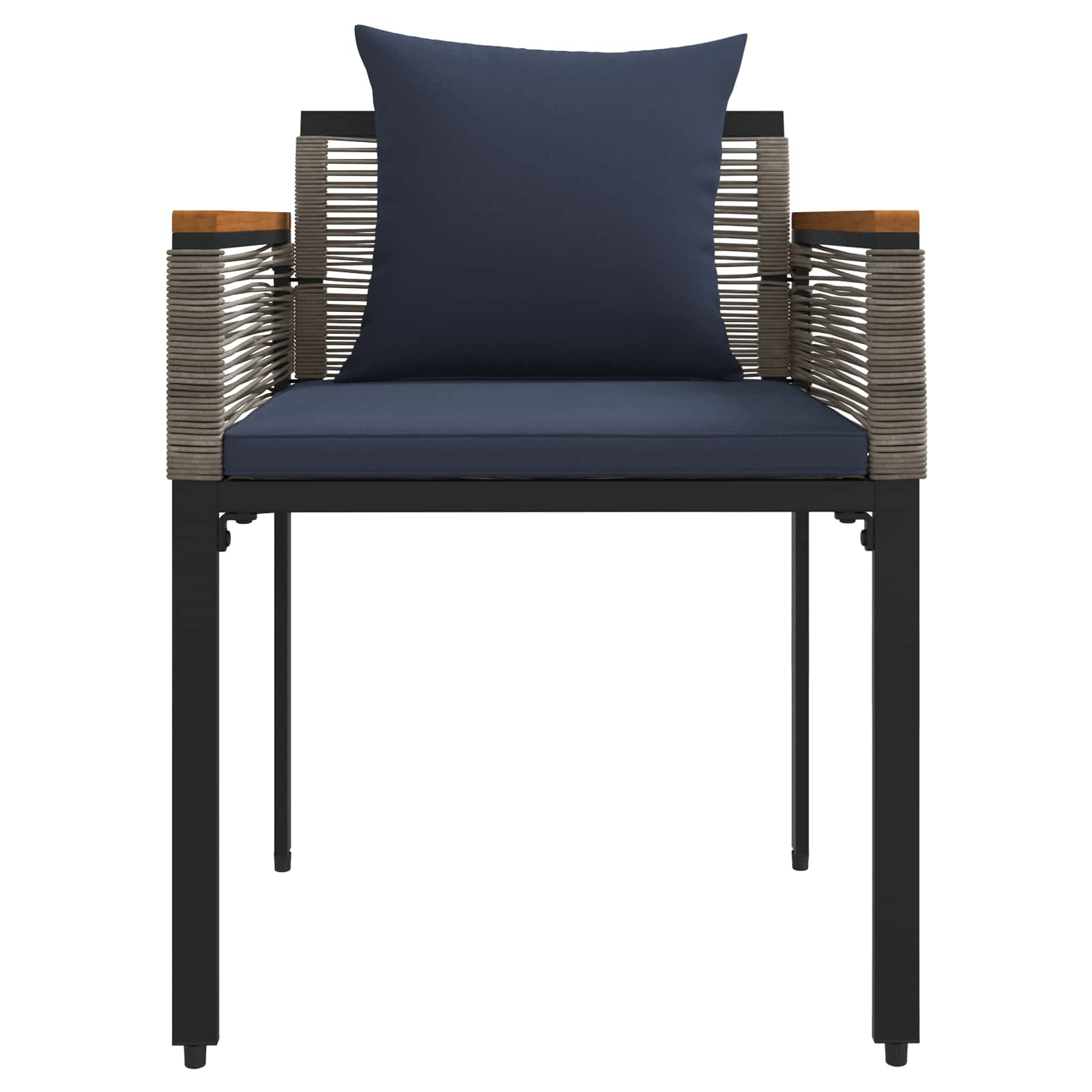 Ensemble de meubles d'extérieur Gris et bleu marine polyrotin - XIOS