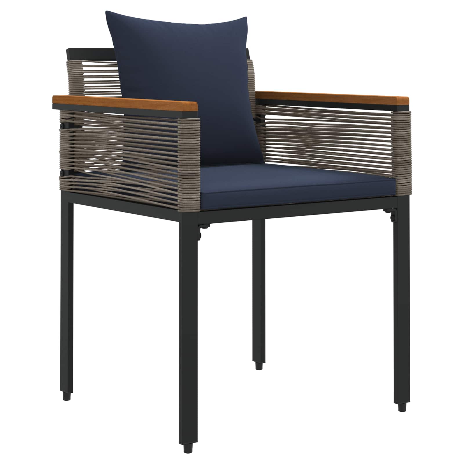 Ensemble de meubles d'extérieur Gris et bleu marine polyrotin - XIOS