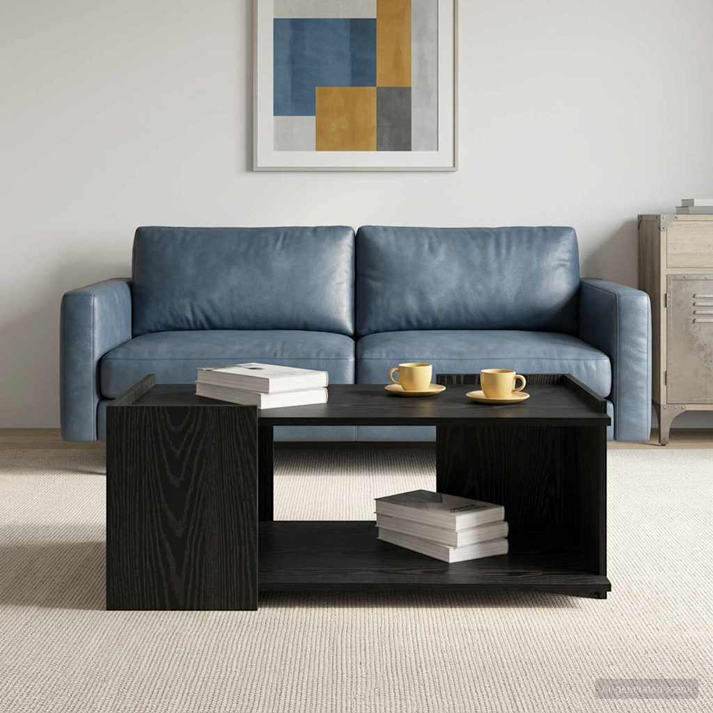 Table basse Chêne noir 90 x 50 x 33 cm Bois d'ingénierie - XIOS