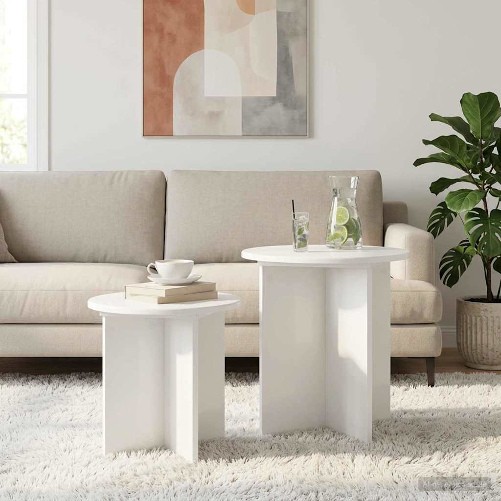 Ensemble de tables d'appoint 2 pcs Bois d’ingénierie - XIOS