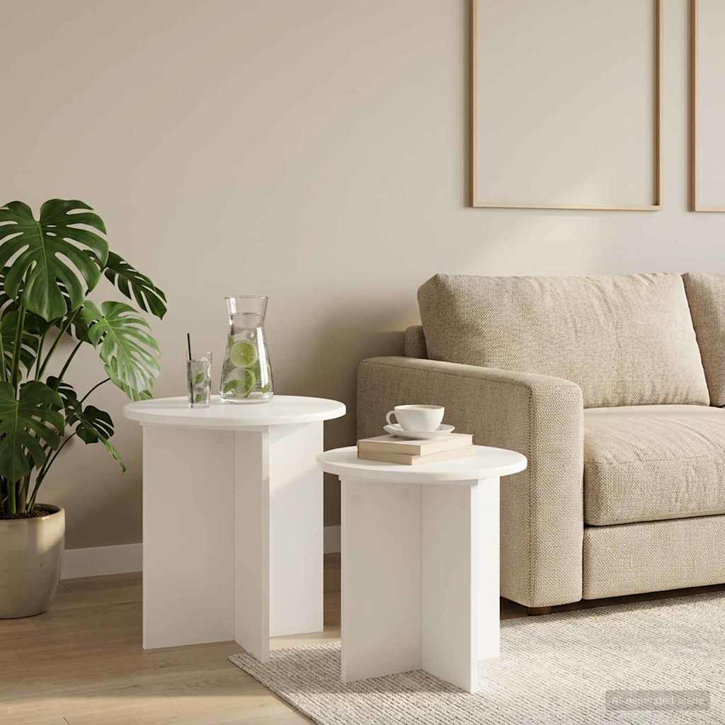 Ensemble de tables d'appoint 2 pcs Bois d’ingénierie - XIOS