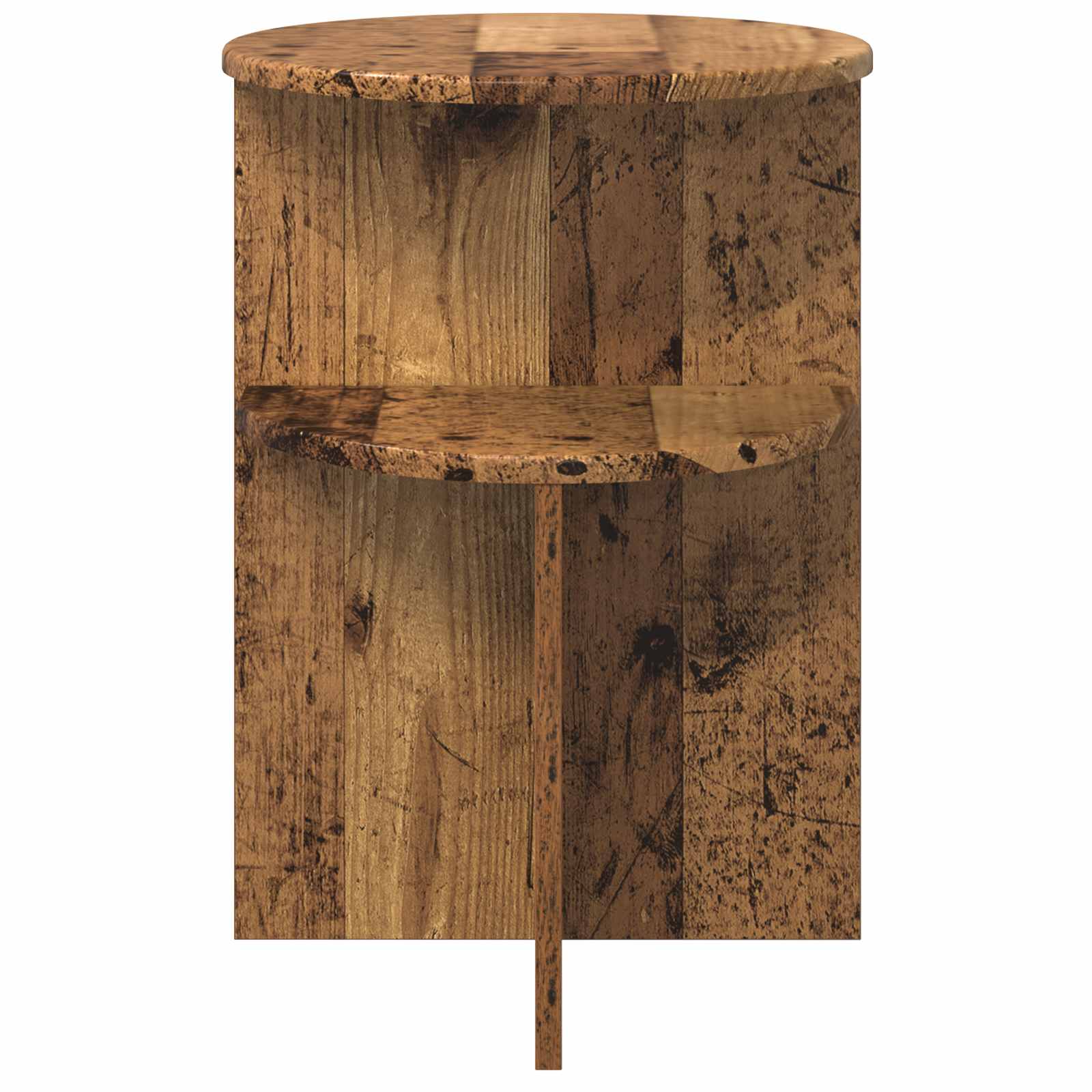 Table d'appoint Bois ancien Ø 39,5 x 55 cm Bois d'ingénierie - XIOS