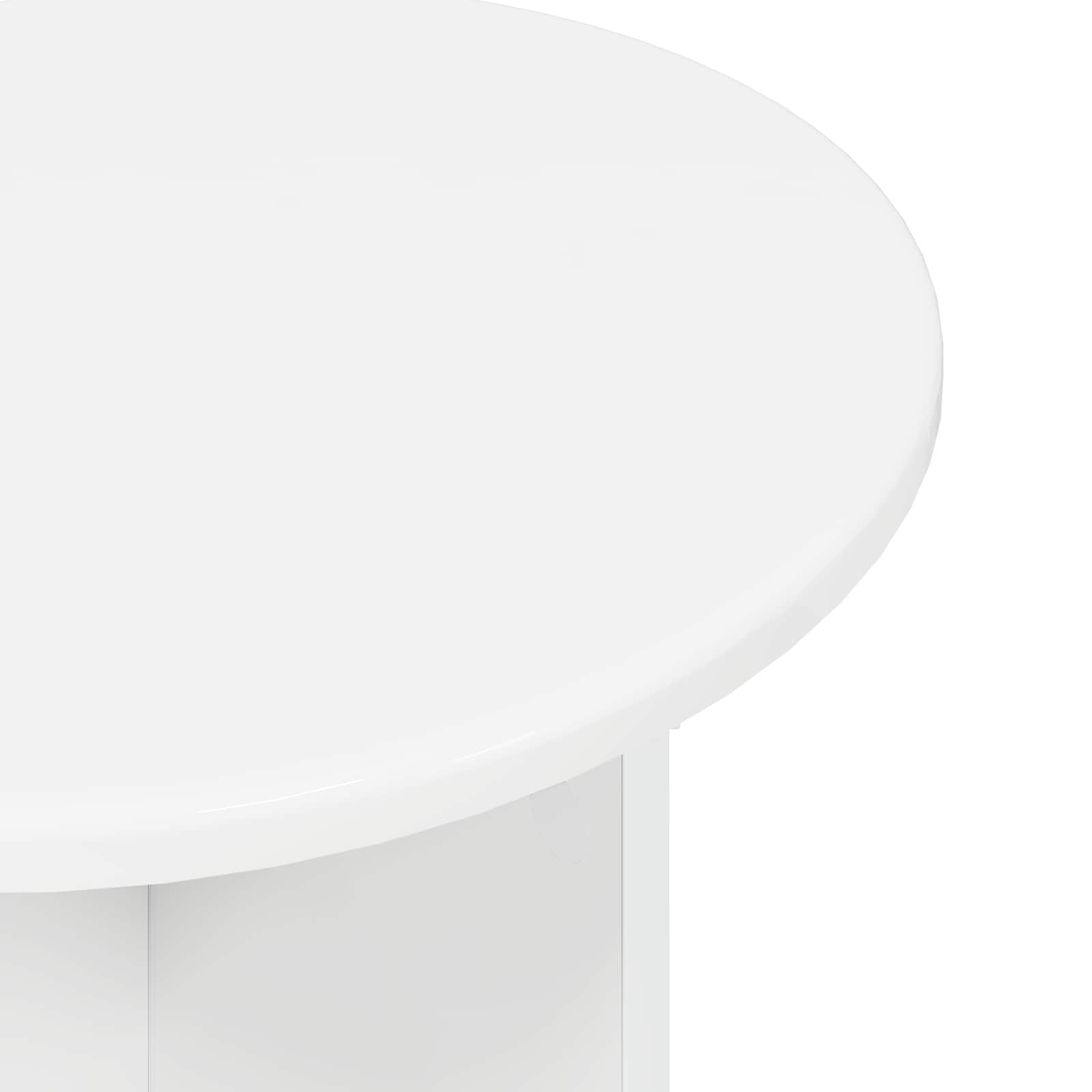 Ensemble de tables d'appoint 2 pc Blanc brillant Ø 45 x 35 cm - XIOS