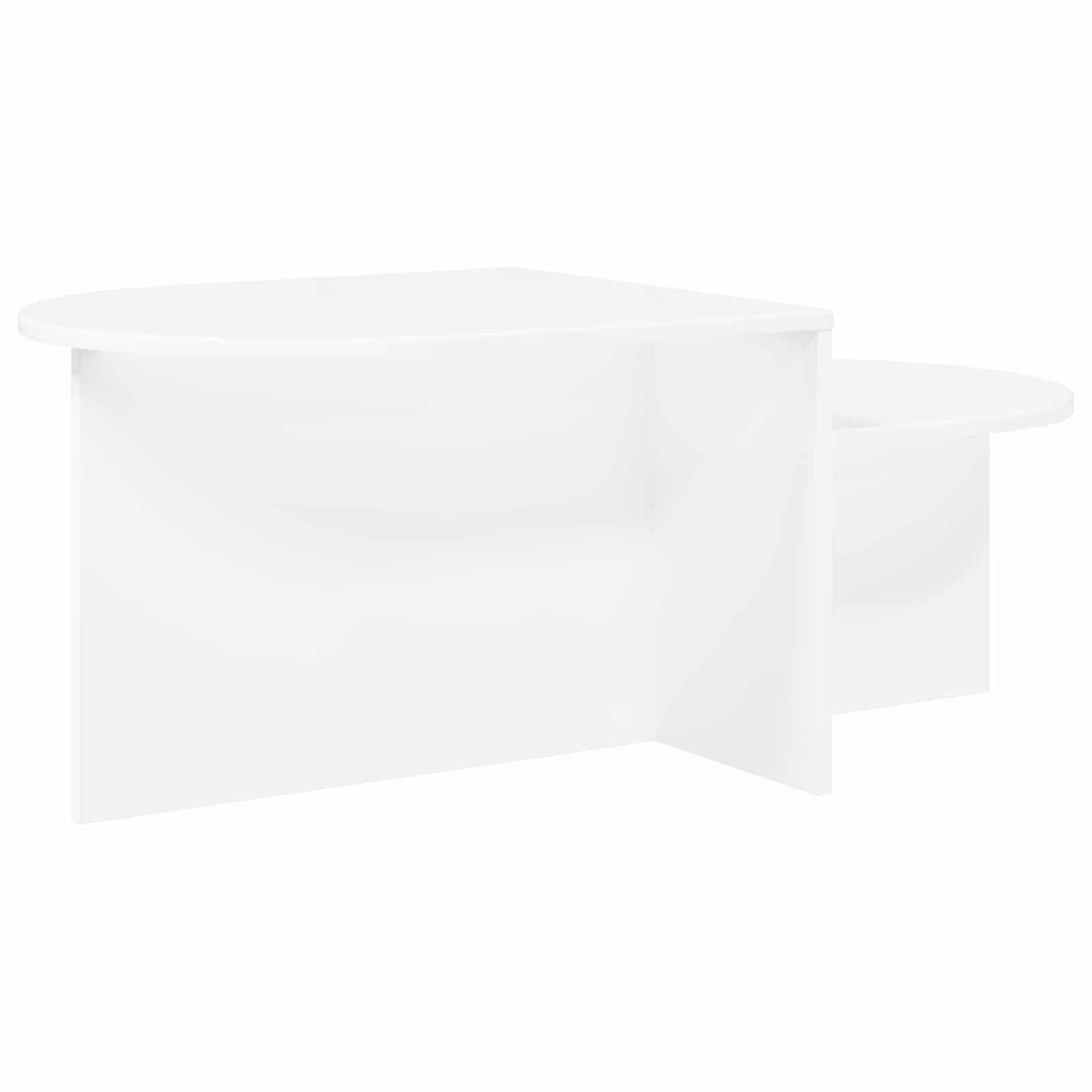 Table basse Blanc 100 x 50 x 40 cm Bois d'ingénierie - XIOS