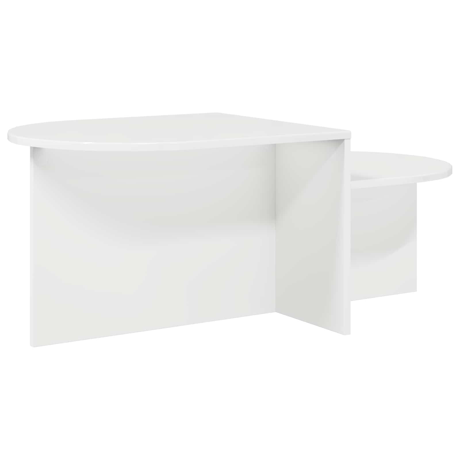 Table basse Blanc brillant 100 x 50 x 40 cm Bois d'ingénierie - XIOS