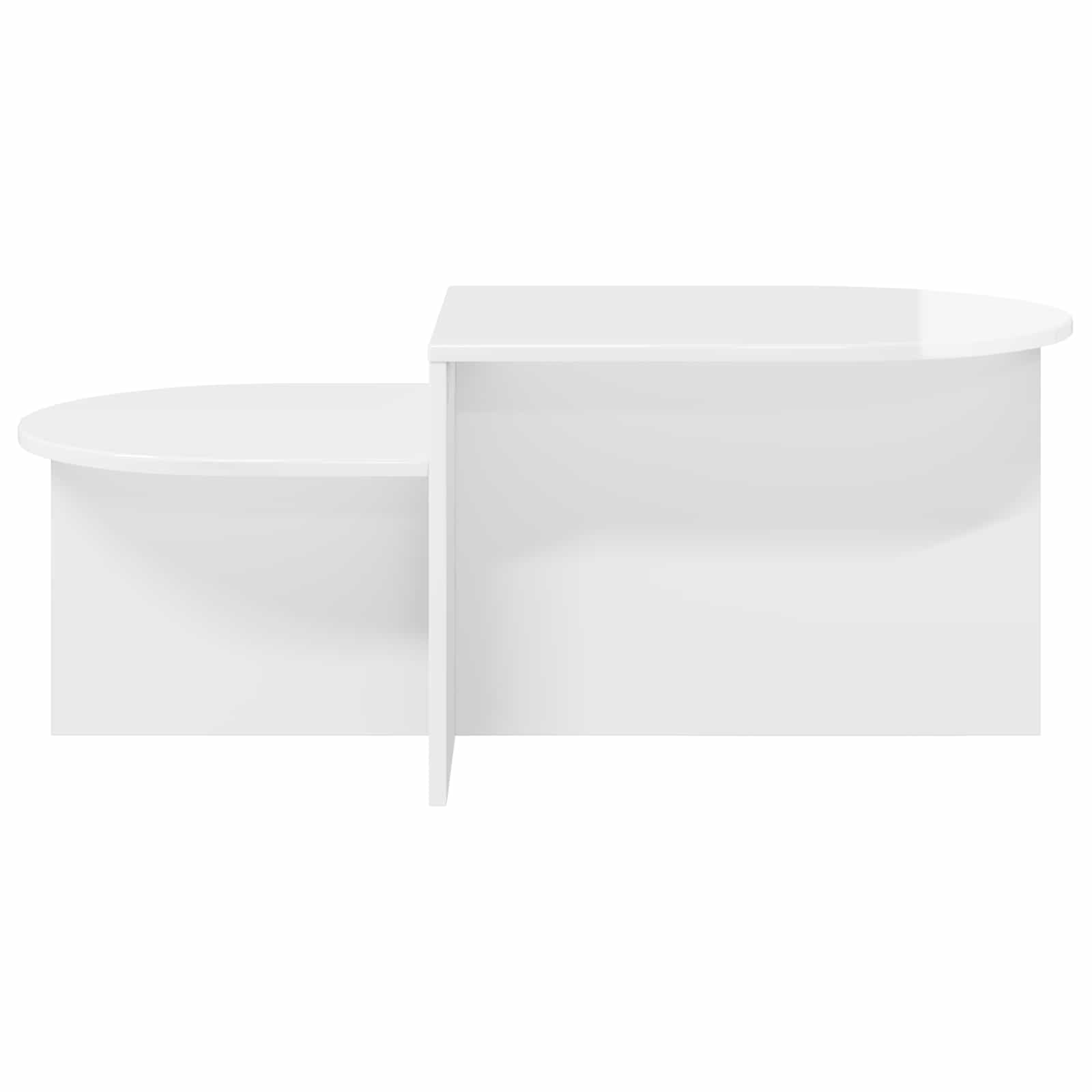 Table basse Blanc brillant 100 x 50 x 40 cm Bois d'ingénierie - XIOS