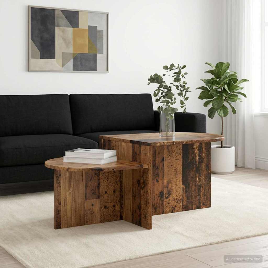 Table basse Bois ancien 100 x 50 x 40 cm Bois d'ingénierie - XIOS