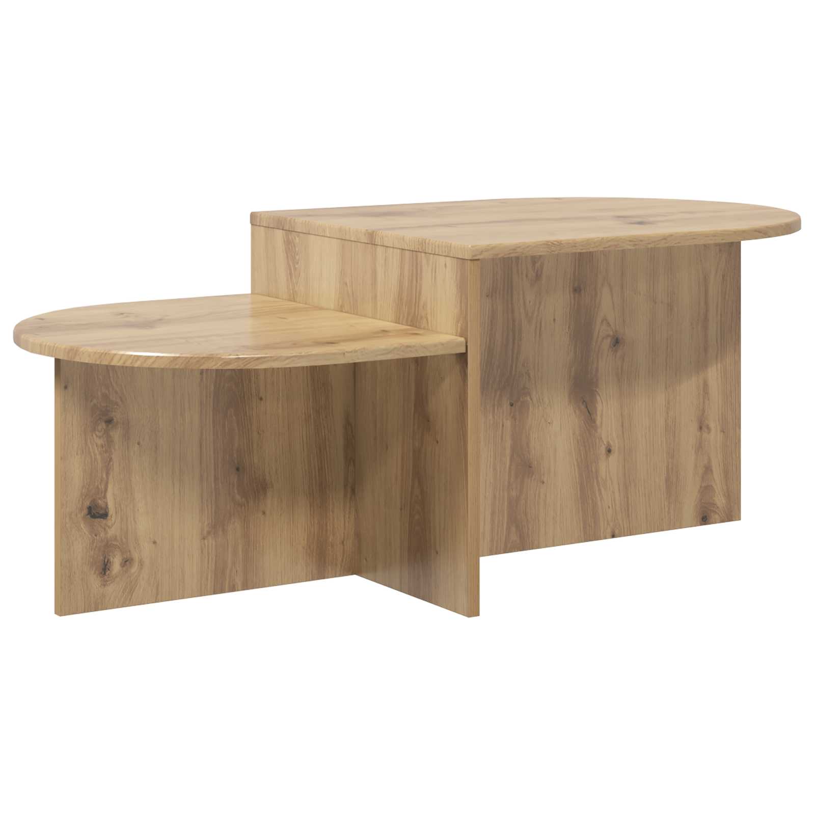 Table basse Chêne artisanal 100 x 50 x 40 cm Bois d'ingénierie - XIOS