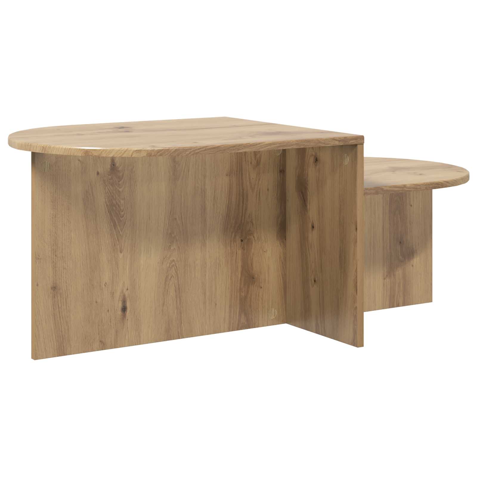 Table basse Chêne artisanal 100 x 50 x 40 cm Bois d'ingénierie - XIOS