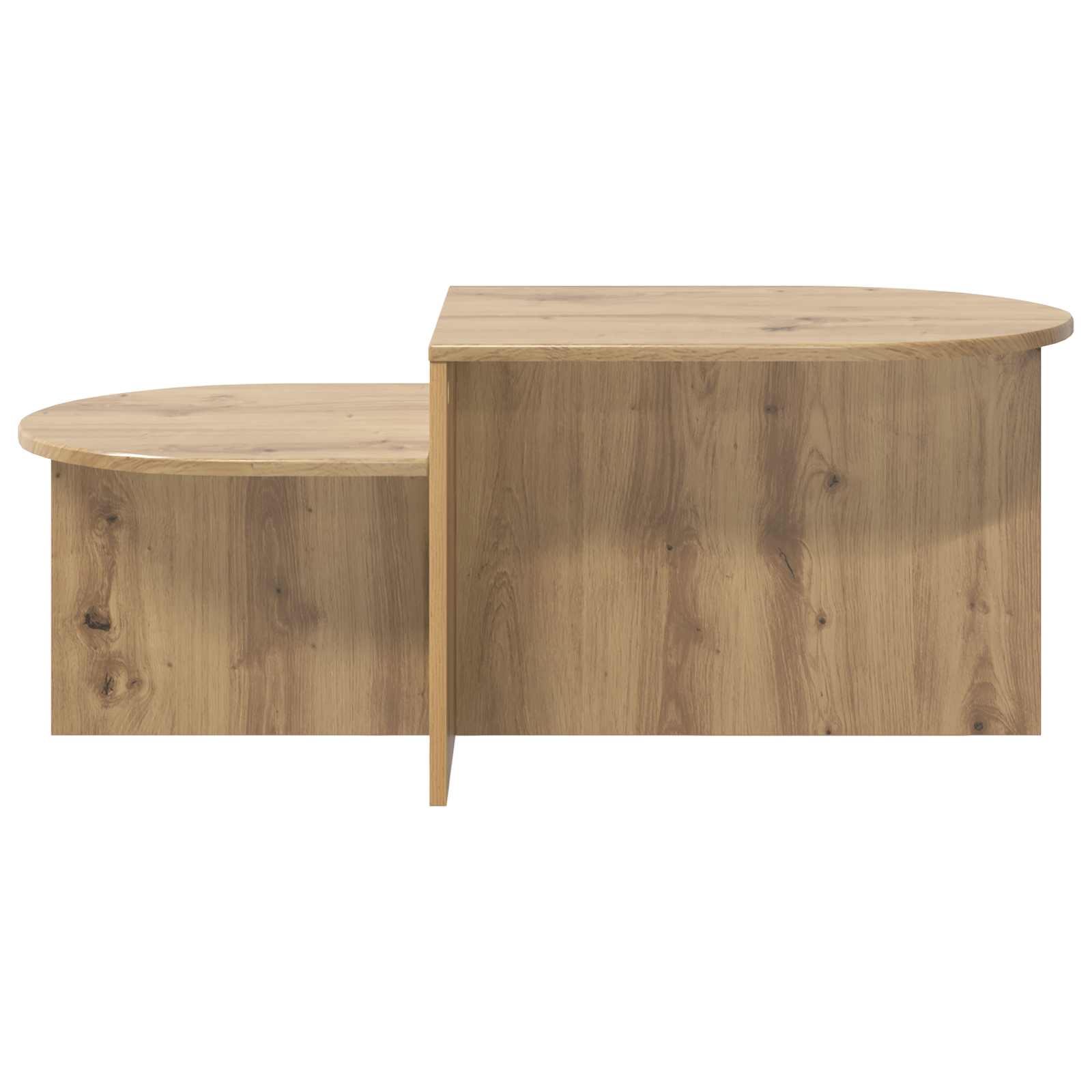 Table basse Chêne artisanal 100 x 50 x 40 cm Bois d'ingénierie - XIOS
