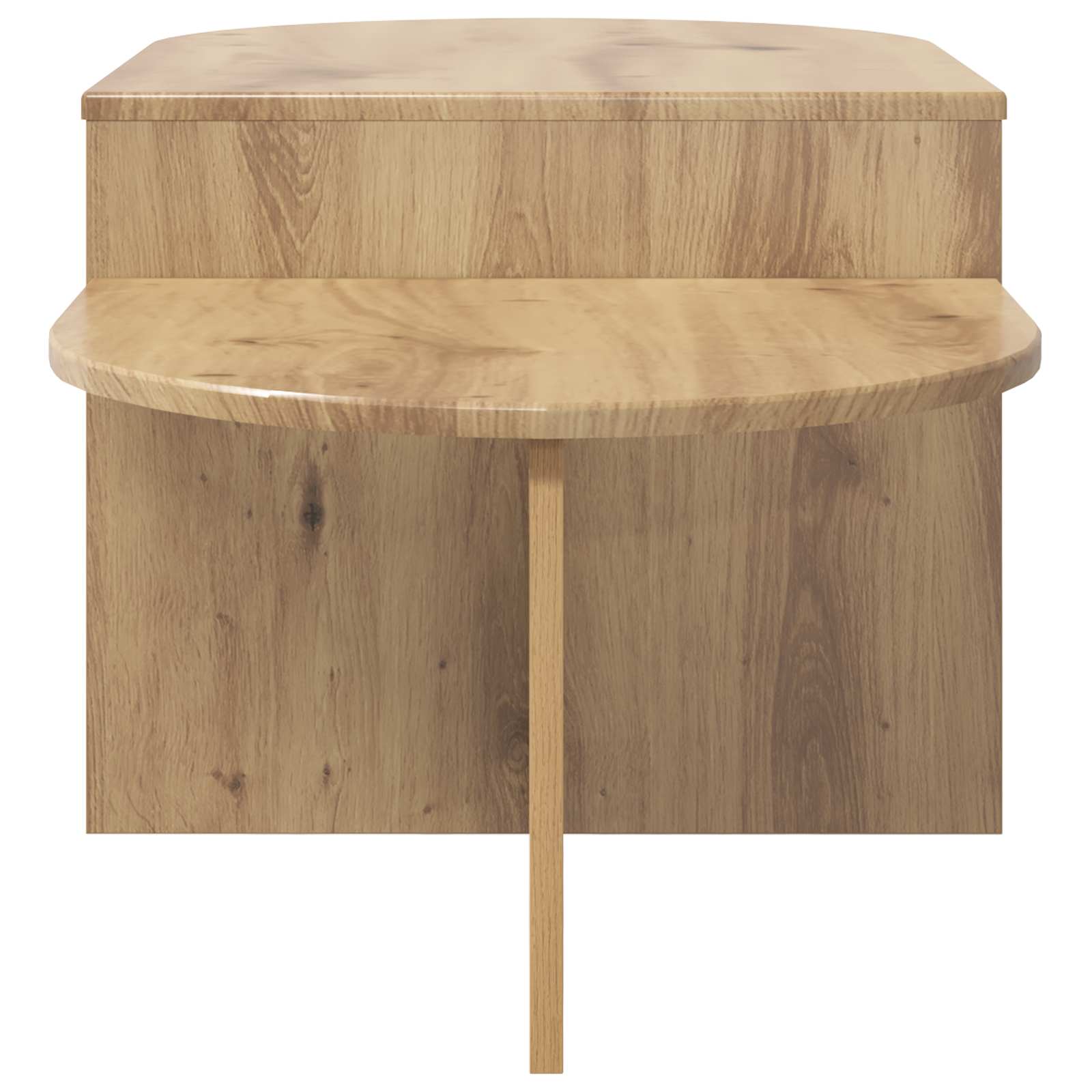 Table basse Chêne artisanal 100 x 50 x 40 cm Bois d'ingénierie - XIOS