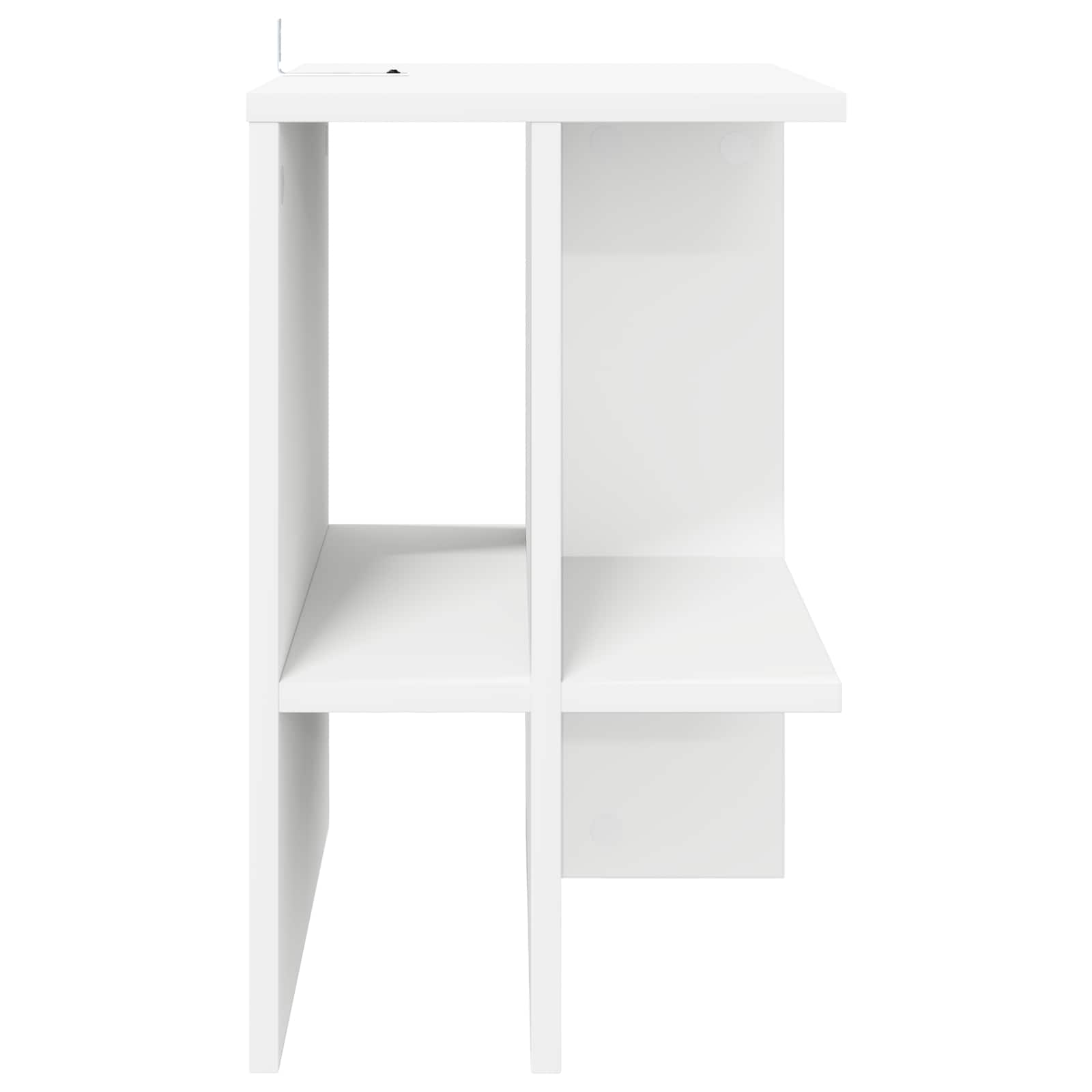 Table basse 2 pc Blanc 40 x 30 x 49 cm Bois d'ingénierie - XIOS