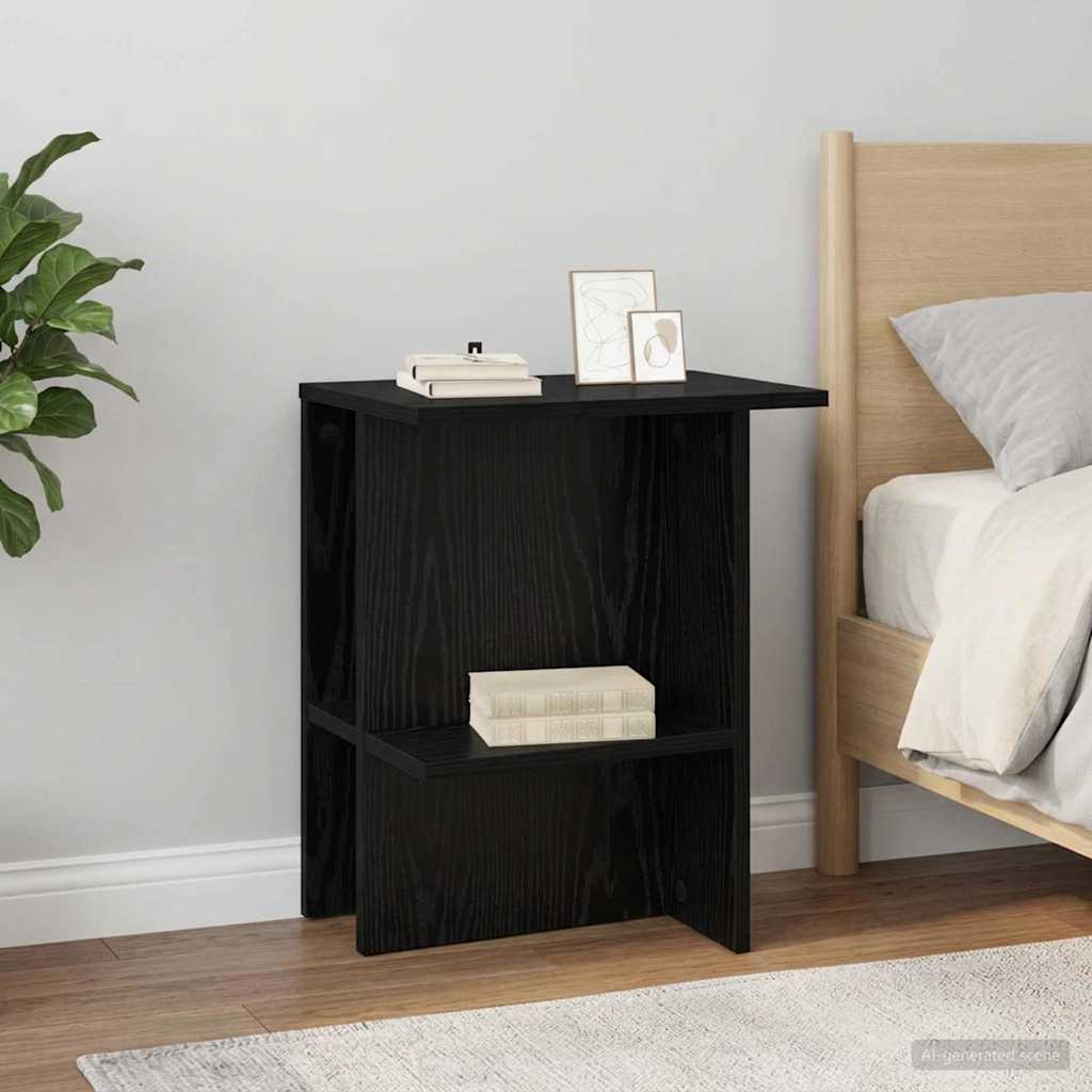 Table basse 2 pc Chêne noir 40 x 30 x 49 cm Bois d'ingénierie - XIOS