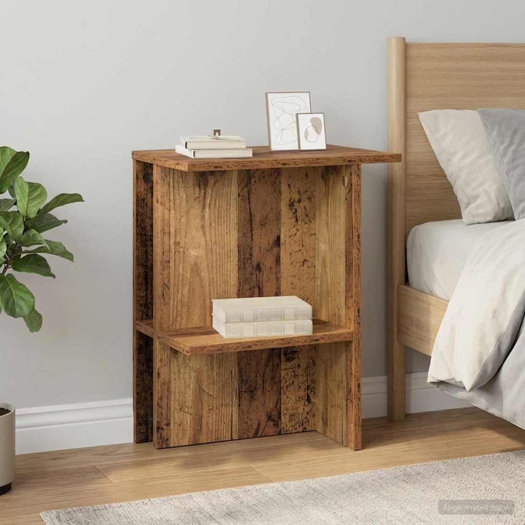 Table basse 2 pcs Bois ancien 40 x 30 x 49 cm Bois d'ingénierie - XIOS