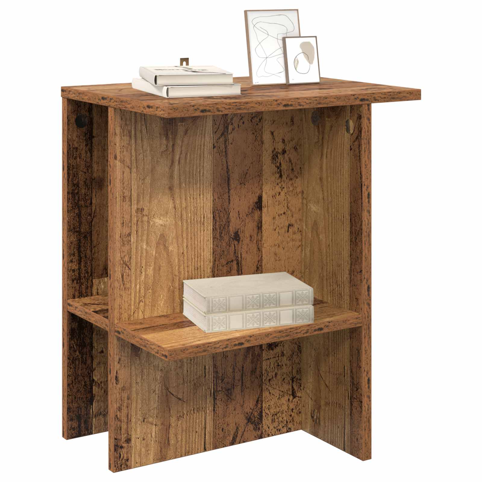 Table basse 2 pcs Bois ancien 40 x 30 x 49 cm Bois d'ingénierie - XIOS