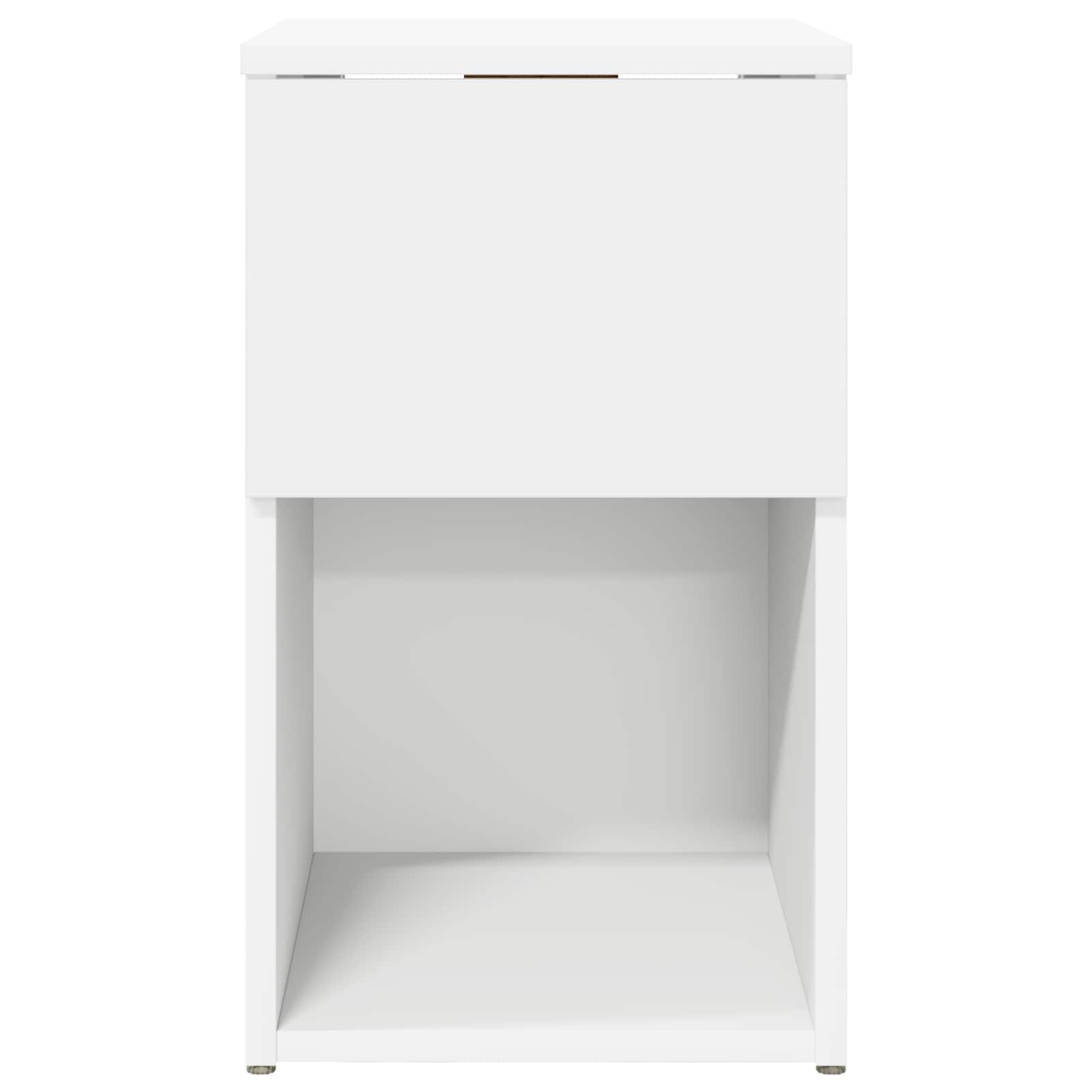 Armoire de lit 2 pcs Blanc 29 x 31,5 x 49 cm Bois d'ingénierie - XIOS