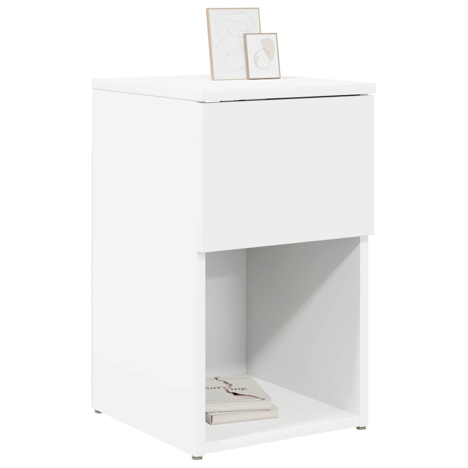 Armoire de lit 2 pcs Blanc 29 x 31,5 x 49 cm Bois d'ingénierie - XIOS