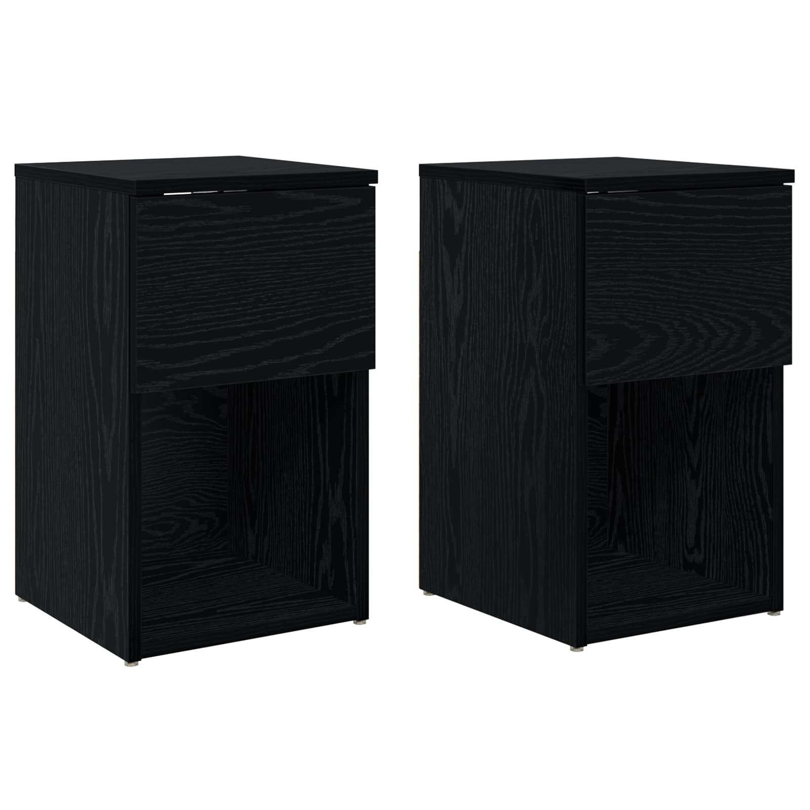 Armoire de lit 2 pcs Chêne noir 29 x 31,5 x 49 cm - XIOS