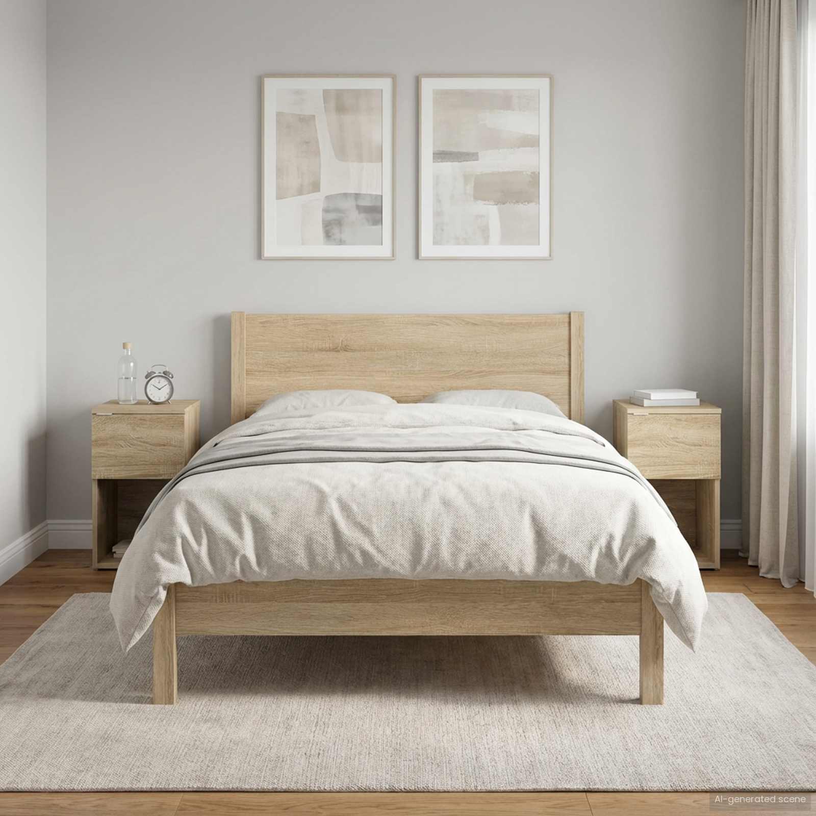 Armoire de lit 2 pcs Chêne Sonoma 29 x 31,5 x 49 cm - XIOS