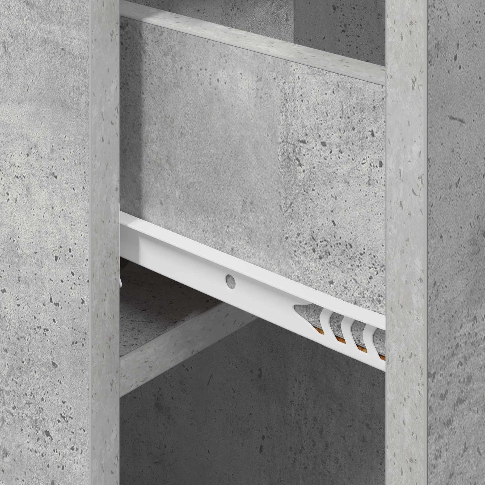 Armoire de lit 2 pcs Gris béton 29 x 31,5 x 49 cm - XIOS