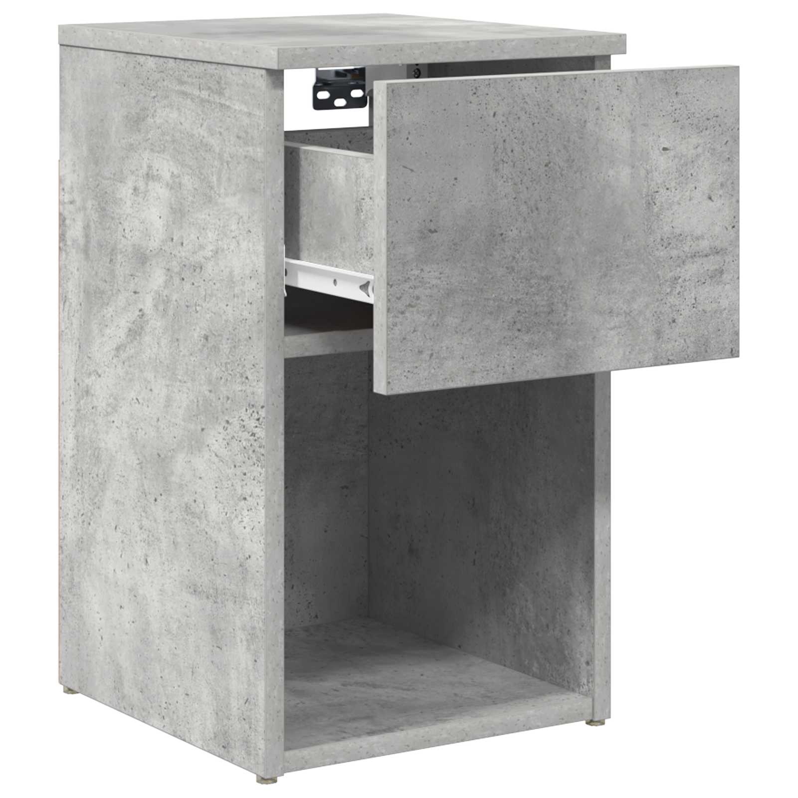 Armoire de lit 2 pcs Gris béton 29 x 31,5 x 49 cm - XIOS