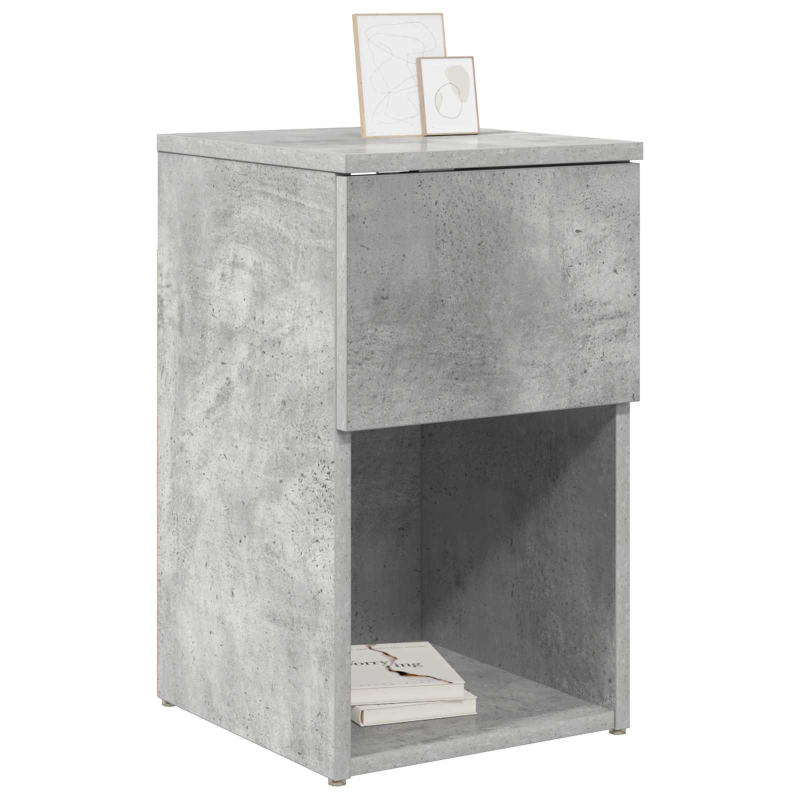 Armoire de lit 2 pcs Gris béton 29 x 31,5 x 49 cm - XIOS