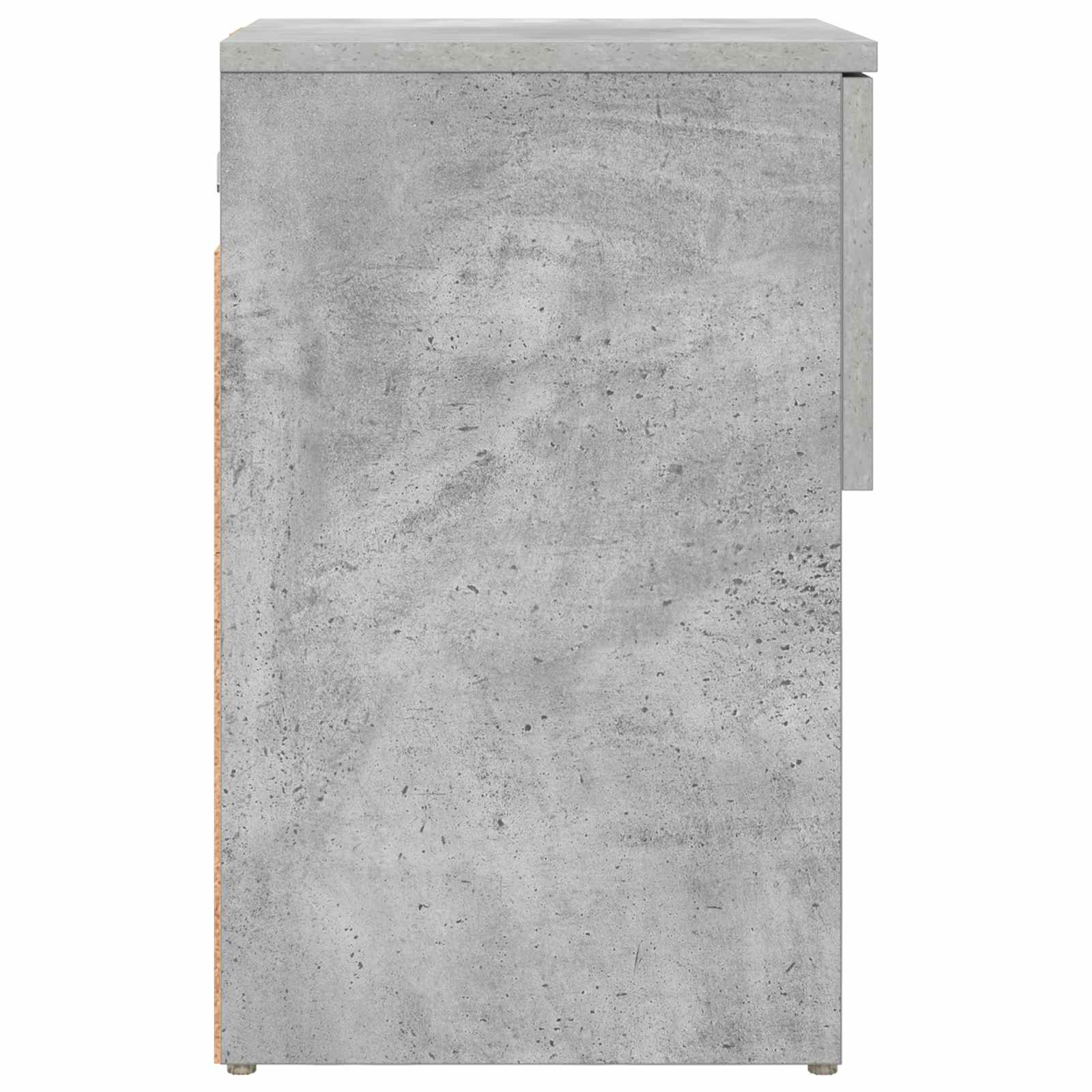 Armoire de lit 2 pcs Gris béton 29 x 31,5 x 49 cm - XIOS