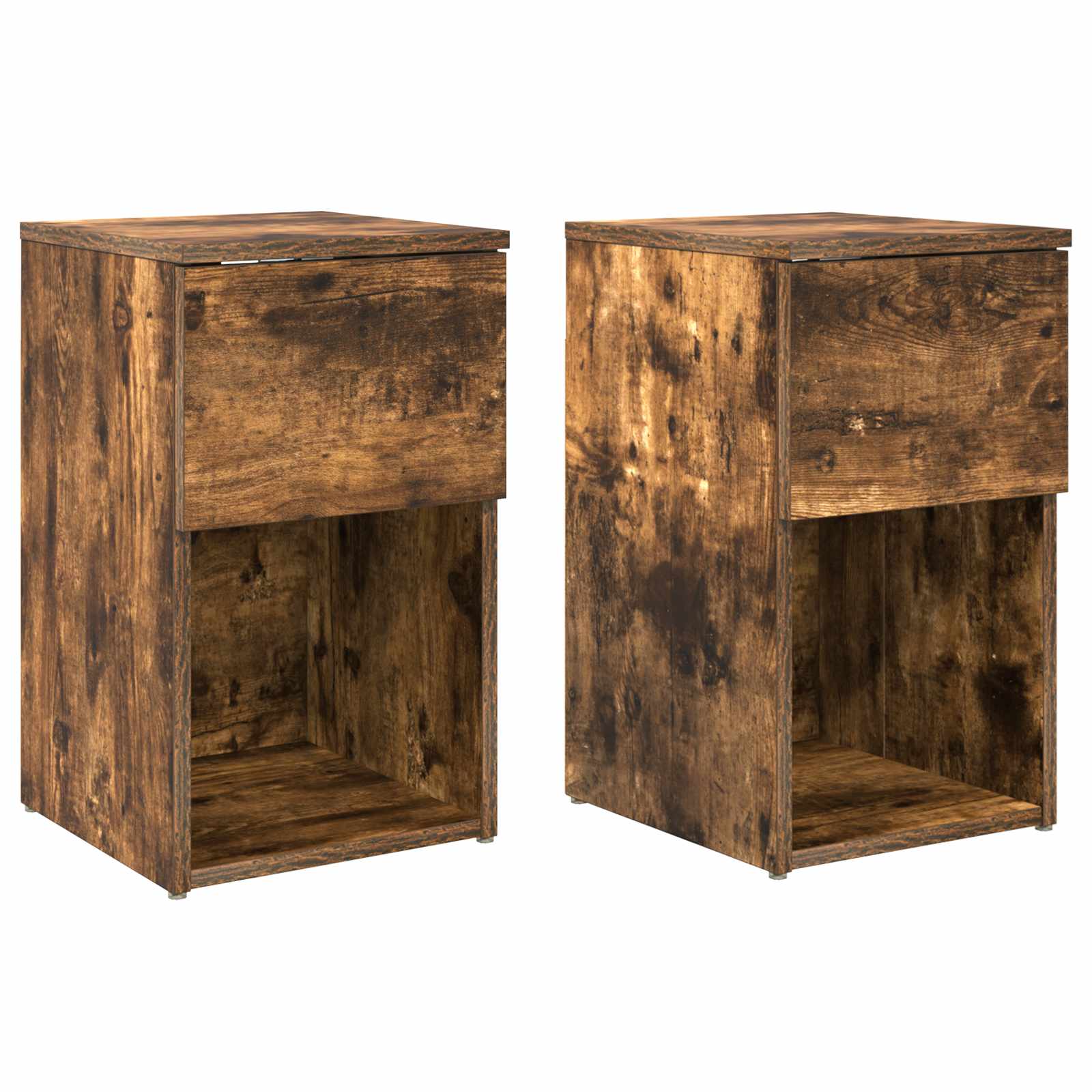Armoire de lit 2 pcs Chêne fumé 29 x 31,5 x 49 cm - XIOS