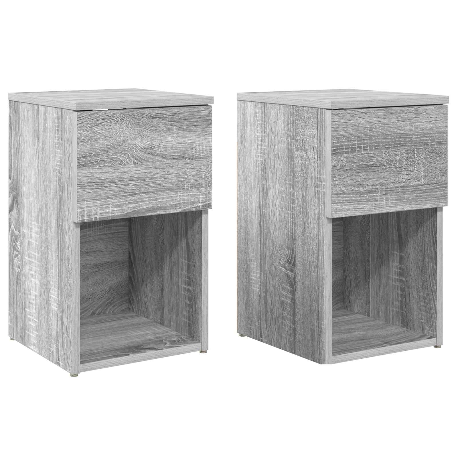 Armoire de lit 2 pcs Sonoma gris 29 x 31,5 x 49 cm - XIOS