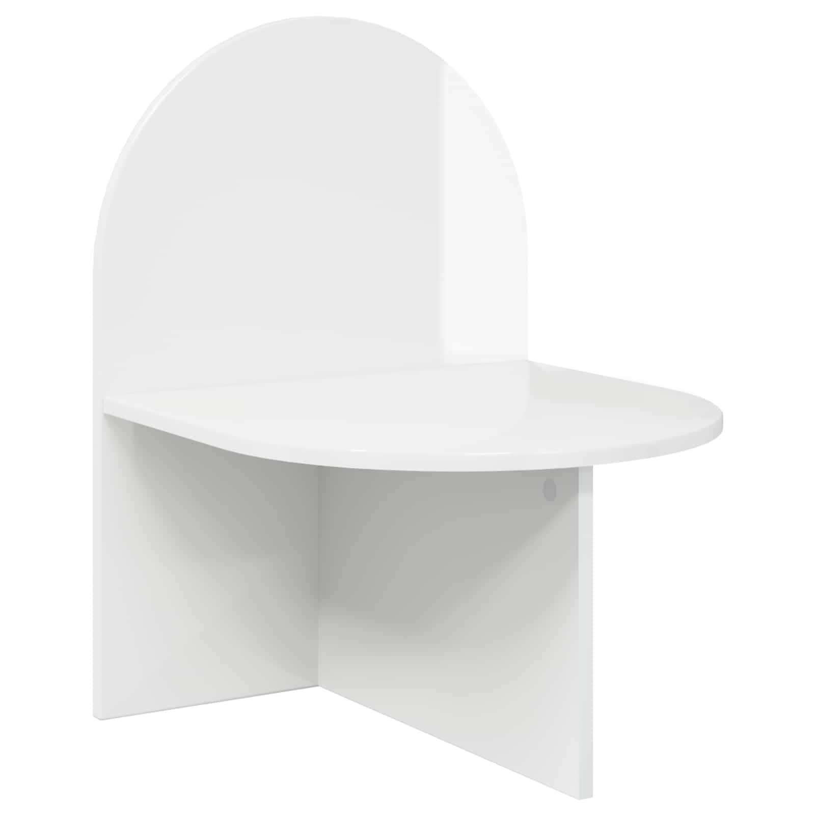 Table de chevet 2 pcs Blanc brillant 48 x 49 x 65 cm - XIOS
